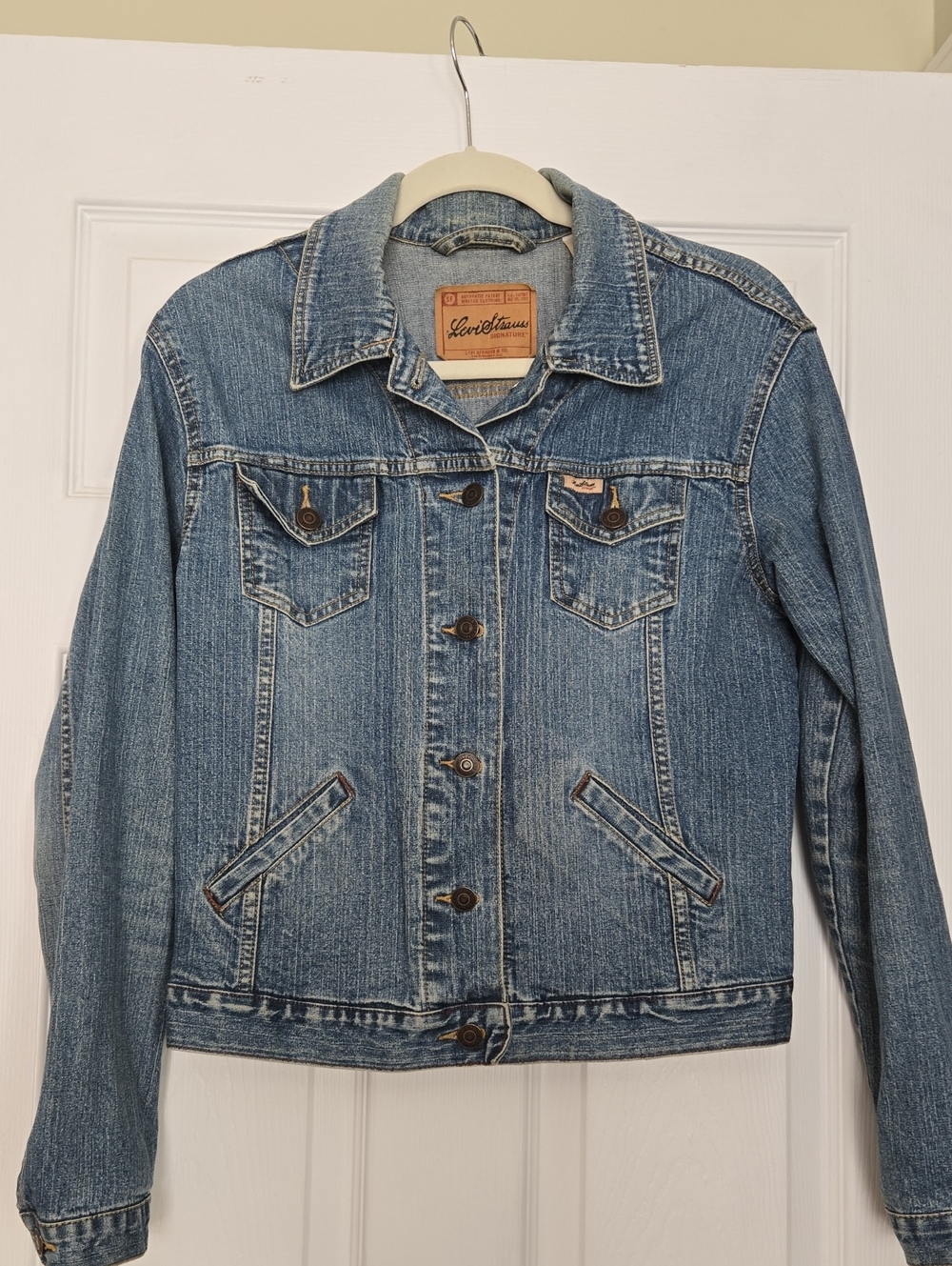Vintage Levi Strauss Classic Blue Denim Jacket with Button Front